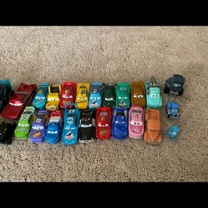 Disney cars hot wheels. They are some plastic ones mixed in with the metal.